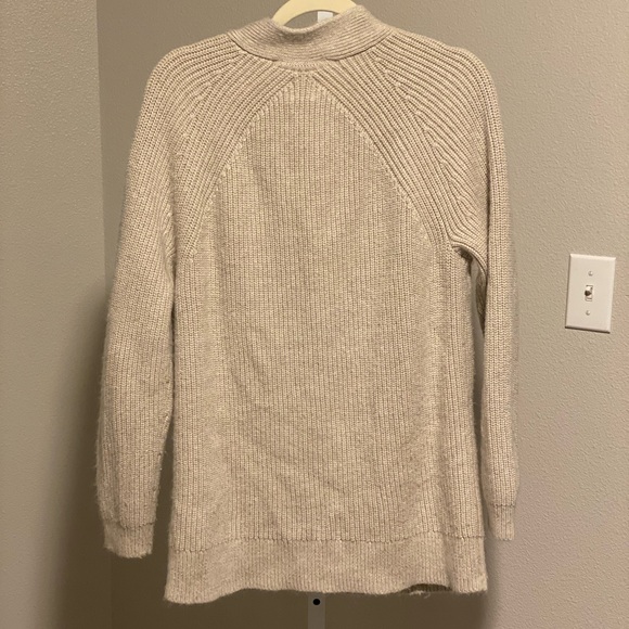 Gap Long Button Front Cardigan Grandpa Cotton Wool Blend Sweater - Picture 4 of 11